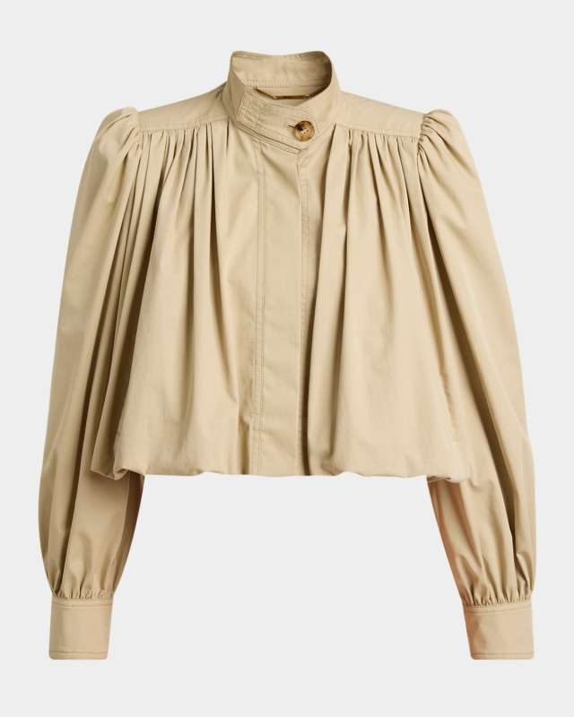 Crop Balloon Jacket